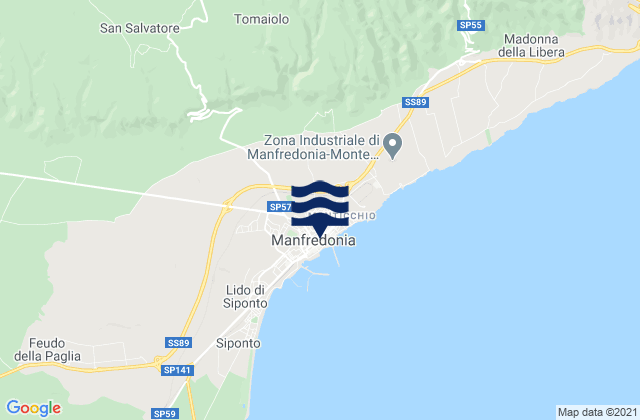 Manfredonia, Italy潮水