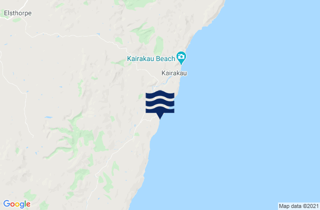 Mangakuri Beach, New Zealand潮水