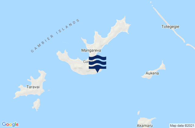Mangareva Island, French Polynesia潮水