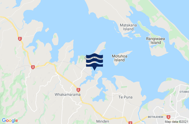 Mangawhai Bay, New Zealand潮水