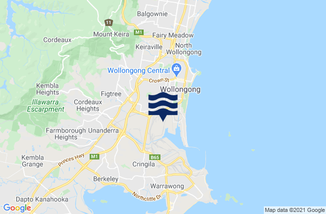 Mangerton, Australia潮水