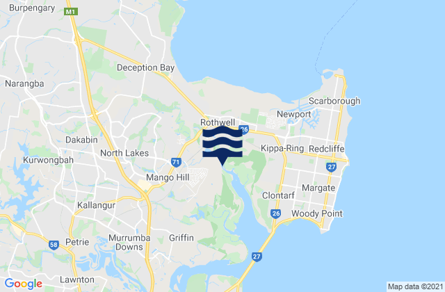 Mango Hill, Australia潮水