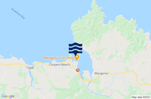 Mangonui, New Zealand潮水