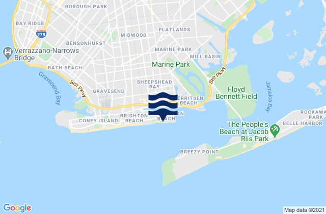 Manhattan Beach Brooklyn, United States潮水