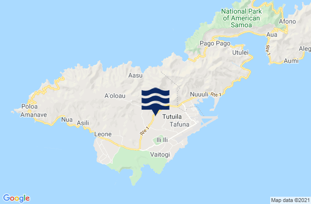 Mapusagafou, American Samoa潮水
