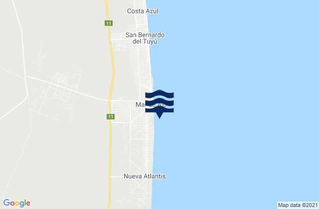 Mar de Ajo, Argentina潮水