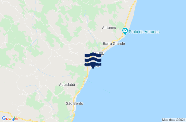 Maragogi, Brazil潮水