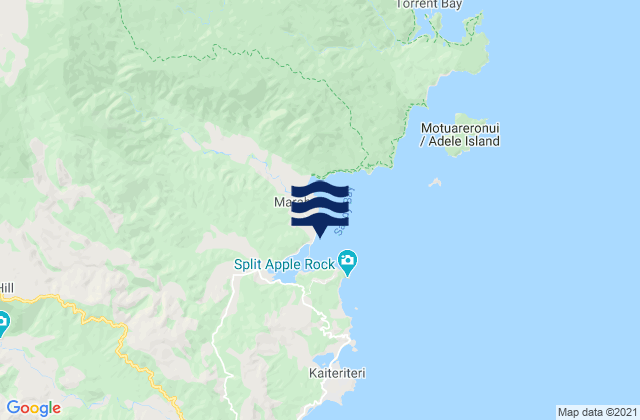 Marahau Abel Tasman, New Zealand潮水