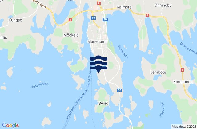 Mariehamns stad, Aland Islands潮水