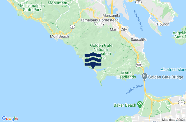 Marin County, United States潮水