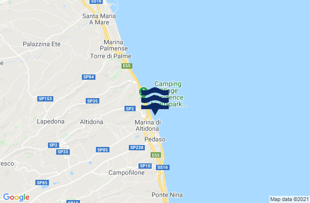 Marina di Altidona, Italy潮水