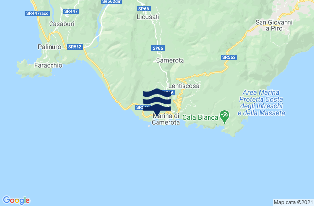 Marina di Camerota, Italy潮水