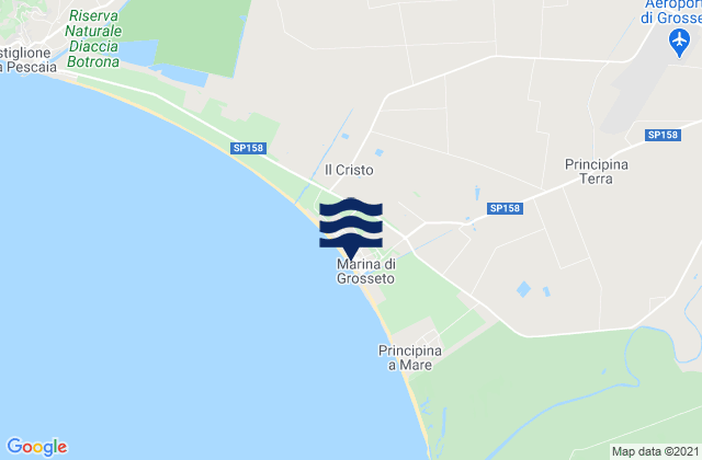 Marina di Grosseto, Italy潮水