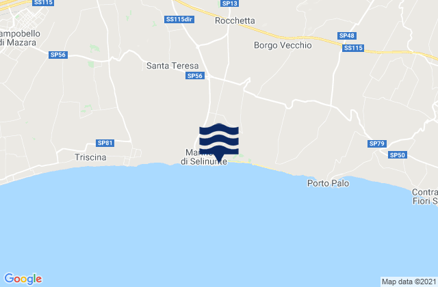 Marinella, Italy潮水