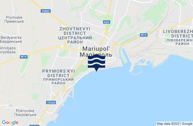 Mariupol, Ukraine潮水