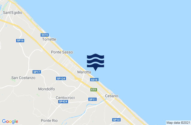 Marotta, Italy潮水