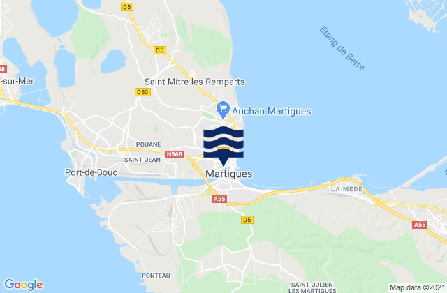 Martigues, France潮水