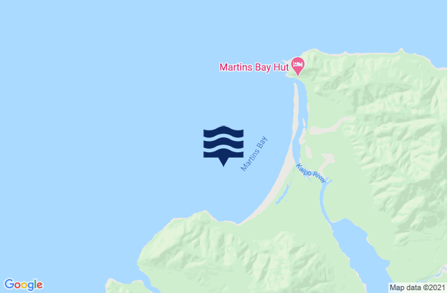 Martins Bay, New Zealand潮水