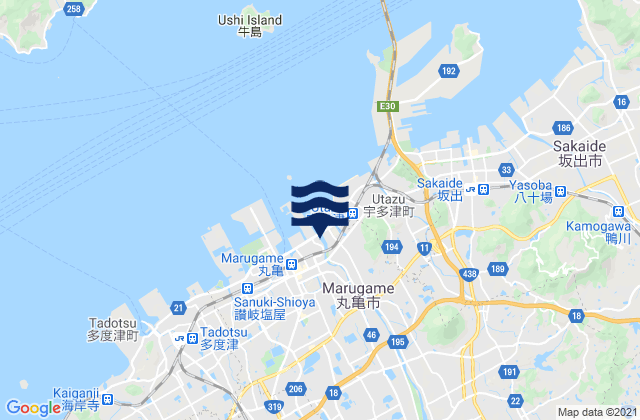 Marugame Shi, Japan潮水
