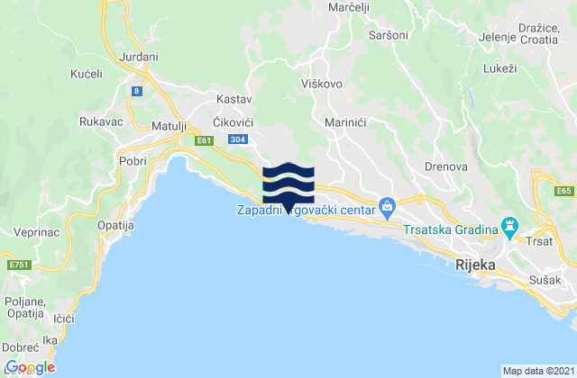 Marčelji, Croatia潮水