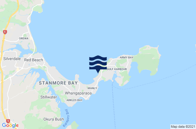 Matakatia Bay, New Zealand潮水
