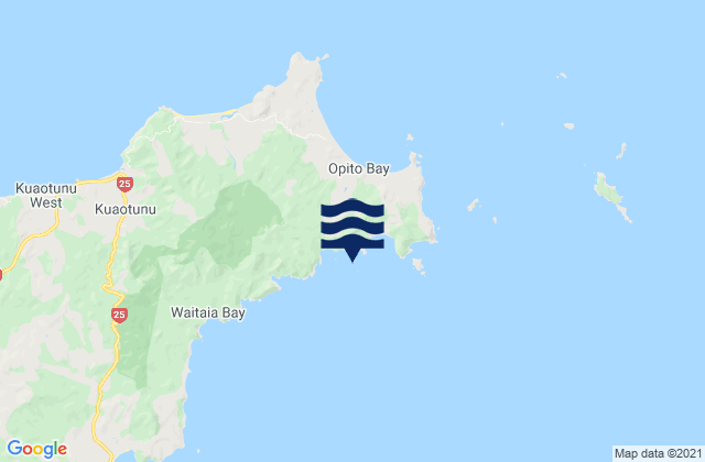 Matapaua Bay, New Zealand潮水