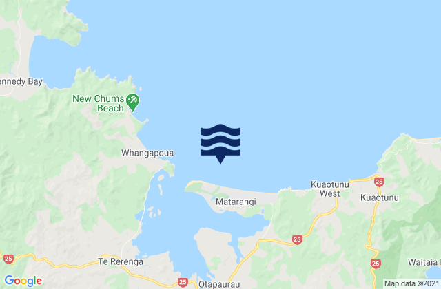 Matarangi Beach, New Zealand潮水