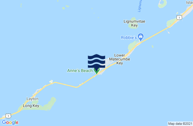 Matecumbe Harbor (Lower Matecumbe Key Florida Bay), United States潮水
