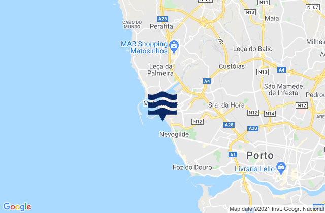 Matosinhos, Portugal潮水