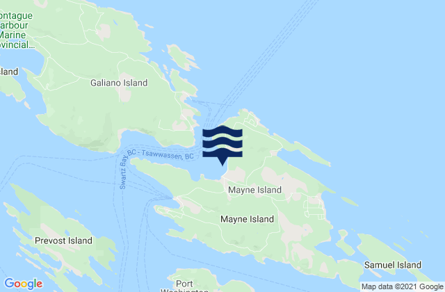 Mayne Island, Canada潮水
