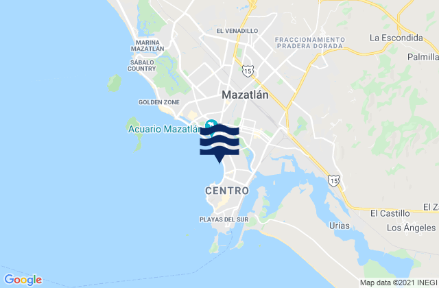 Mazatlán, Mexico潮水