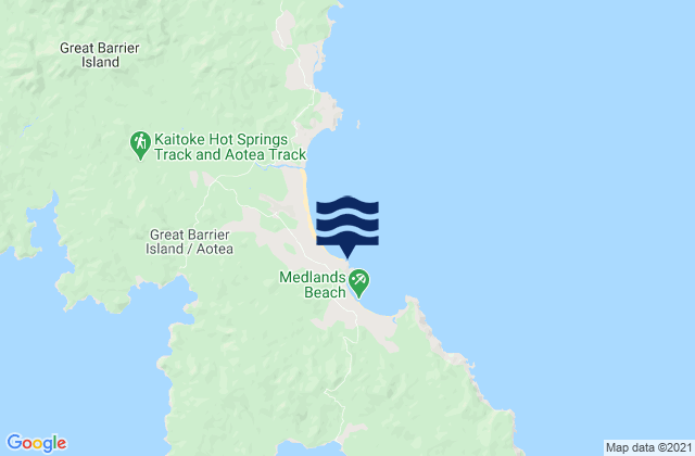 Medlands Beach, New Zealand潮水