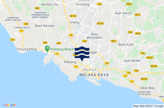 Melaka, Malaysia潮水