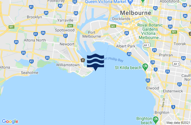 Melbourne (Williamstown), Australia潮水