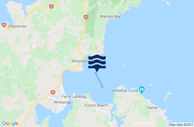 Mercury Bay, New Zealand潮水