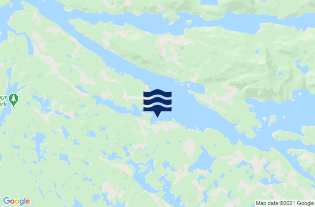 Mereworth Sound, Canada潮水