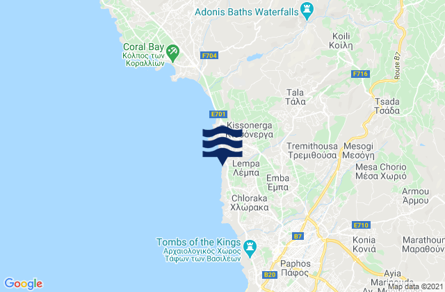 Mesógi, Cyprus潮水