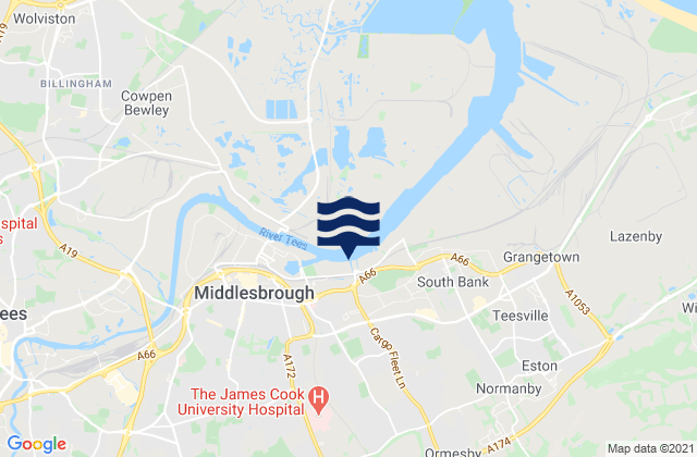 Middlesbrough, United Kingdom潮水