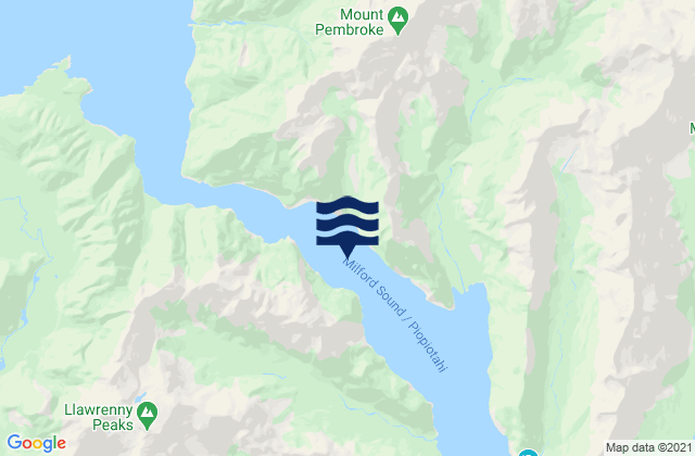Milford Sound/Piopiotahi, New Zealand潮水