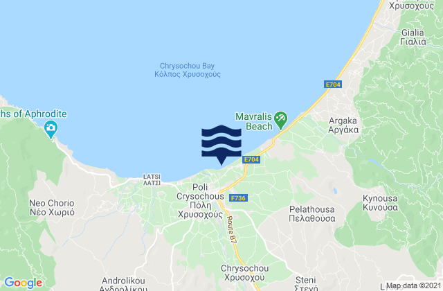 Milioú, Cyprus潮水