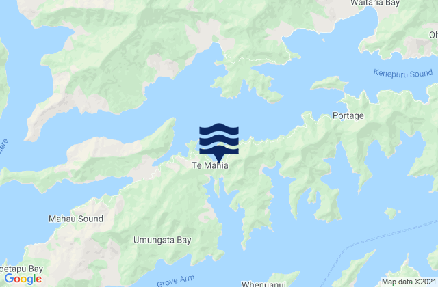 Mistletoe Bay, New Zealand潮水