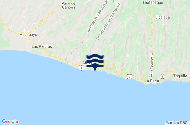 Mizata, El Salvador潮水
