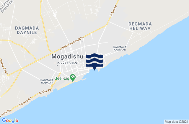 Mogadishu, Somalia潮水