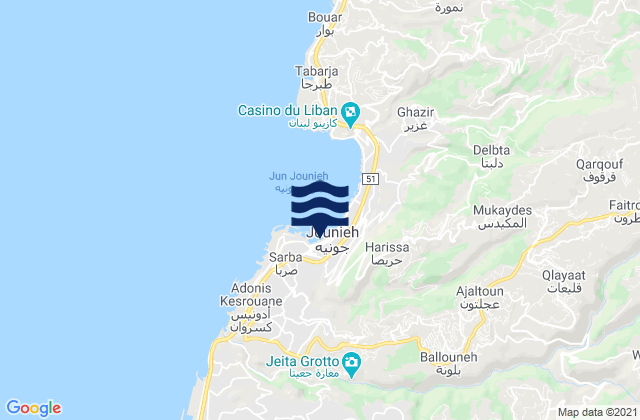 Mohafazat Mont-Liban, Lebanon潮水