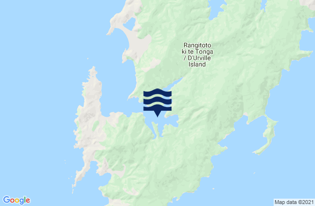Mokau Bay, New Zealand潮水