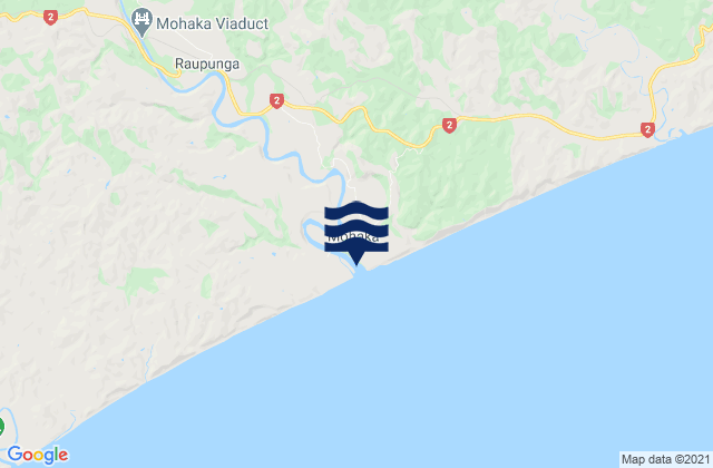 Mokau Inlet, New Zealand潮水
