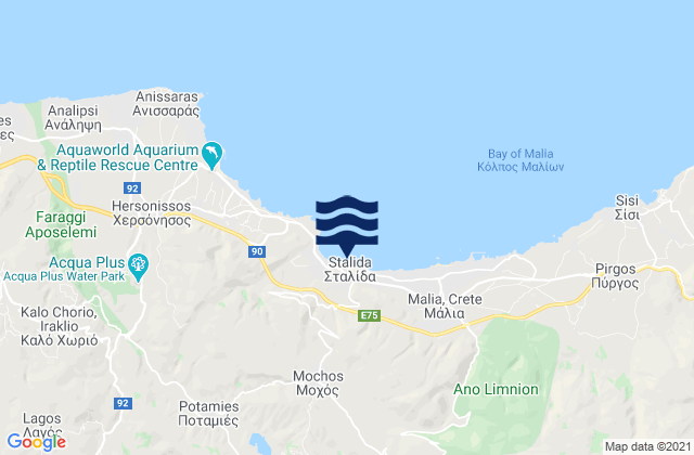 Mokhós, Greece潮水