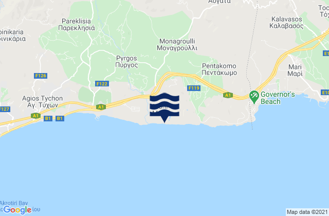 Monagroúlli, Cyprus潮水