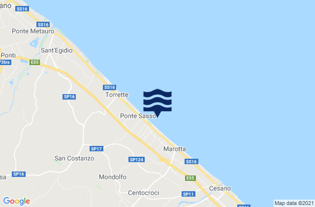 Mondolfo, Italy潮水