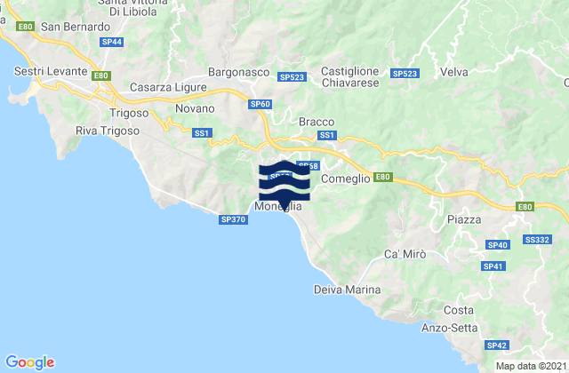 Moneglia, Italy潮水